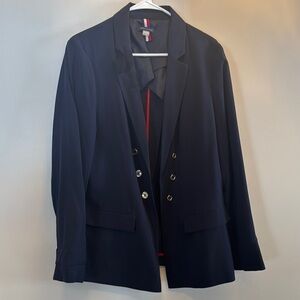 Tommy Hilfiger Navy Blazer with Red Accents